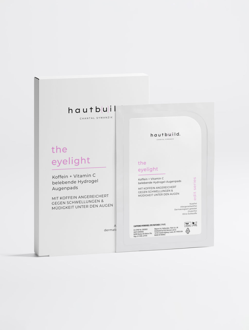 Koffein + Vitamin C - belebende Hydrogel-Augenpads